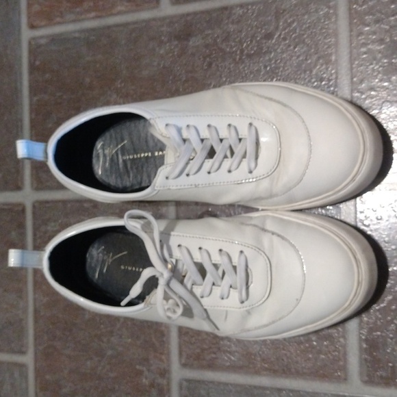 Giuseppe Zanotti patent leather and smooth leather white Sneakers size 37 - Picture 11 of 11